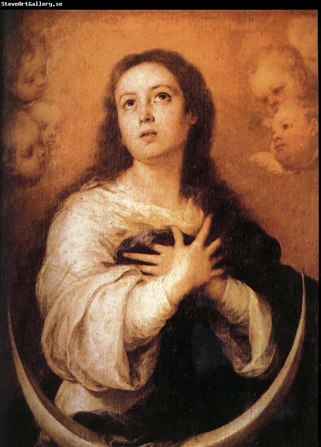 Bartolome Esteban Murillo Half month's pure conception of Our Lady